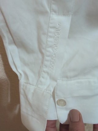 Camisa blanca de vestir para hombre