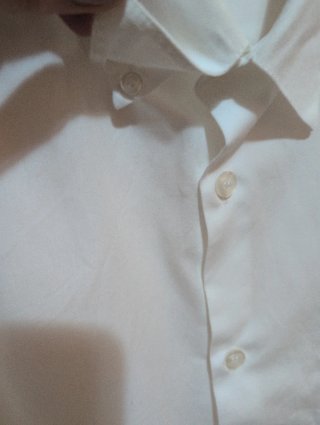 Camisa blanca de vestir para hombre
