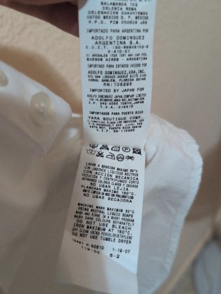 Camisa blanca de vestir para hombre