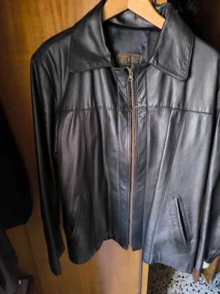Cazadora de cuero mujer Talla L