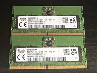 2 Módulos RAM SK Hynix DDR5 8GB 5600MHz