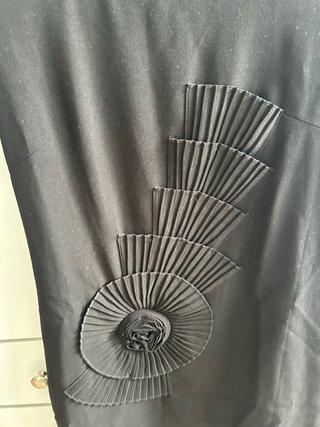 Vestido Negro Junco y Arena Talla 40