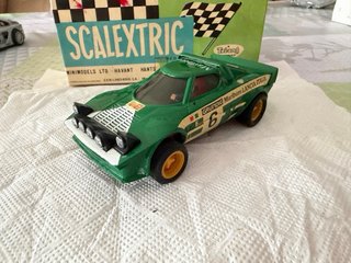 Scalextric Exin Lancia Stratos Italia Grundig.