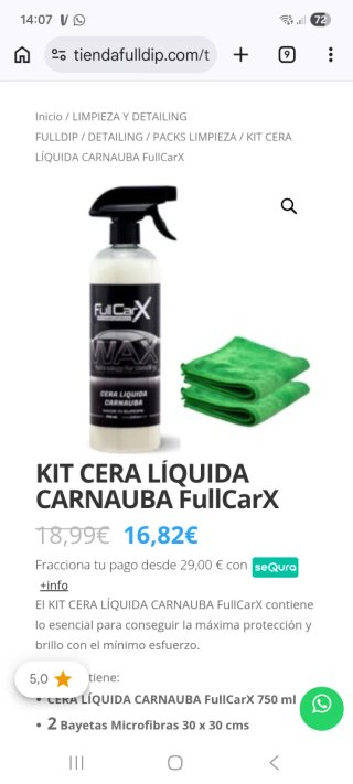 Kit limpieza vehículo fullcarx