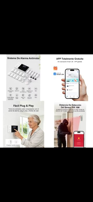 Sistema de Alarma PGST y Cámara WiFi (A ESTRENAR)