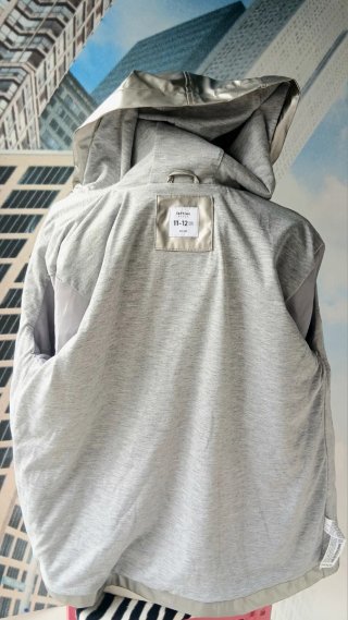 Chaqueta Impermeable Plateada Lefties