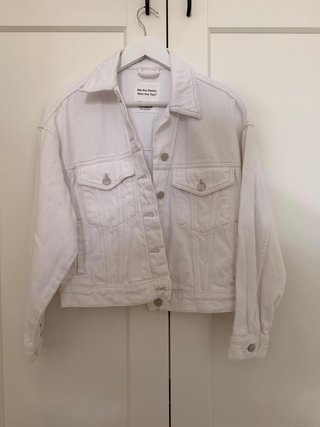 Chaqueta tejana blanca Pull&Bear