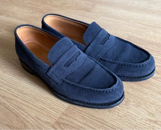 Mocasines Penny Loafers de Ante Azul
