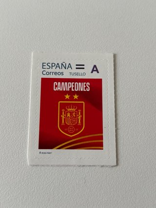 Sello Correos España Campeones Mundial futbol 2026