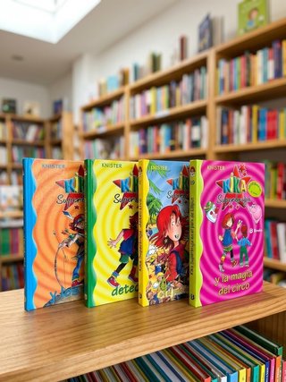 Colección completa de 4 libros de Kika Superbruja