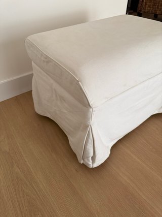 Puf Ikea Blanco con Almacenaje