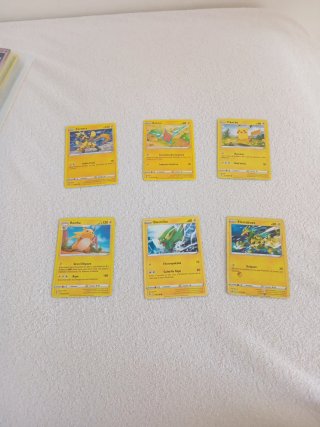 Set de 6 Cartas Pokémon Tipo Eléctrico