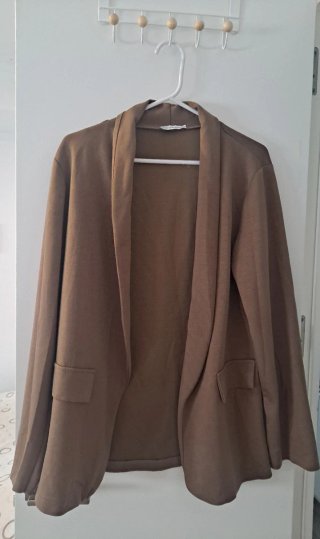 Chaqueta Marrón Estilo Blazer