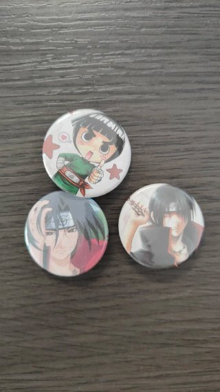Set de 3 Chapas Naruto