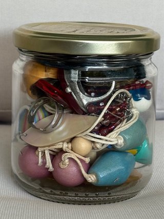 Tarro con Complementos y Bisutería