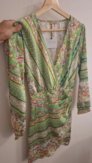 Vestido Estampado Verde KINYNA