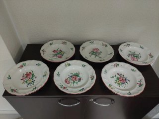 Vajilla Antigua K&G Lunéville Réverbère 12 platos