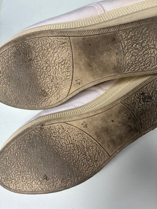 Zapatillas de lona blancas con cordones