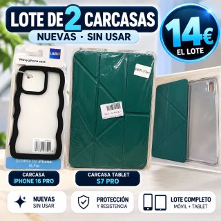 Lote 2 Fundas iPhone 16 Pro + S7 Pro