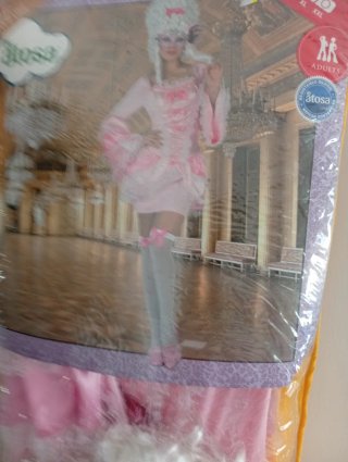 Disfraz de época rosa Atosa Talla XL