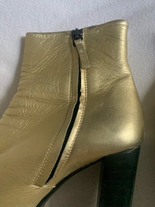 Botines de Piel Dorados