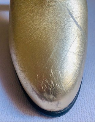 Botines de Piel Dorados