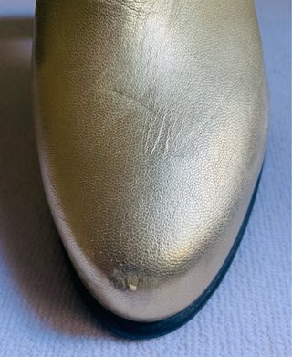 Botines de Piel Dorados