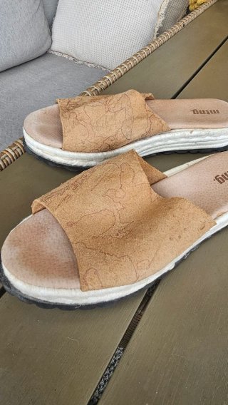 Sandalias Mustang Piel Beige/Marrón