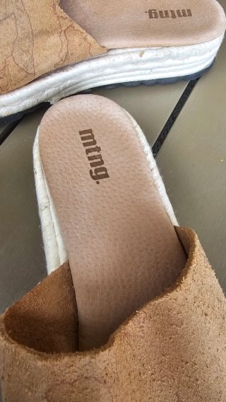 Sandalias Mustang Piel Beige/Marrón