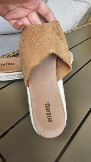 Sandalias Mustang Piel Beige/Marrón
