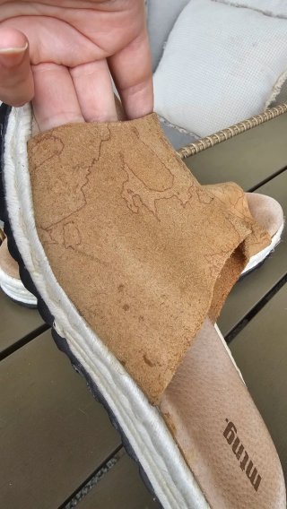 Sandalias Mustang Piel Beige/Marrón
