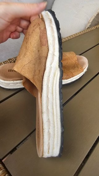 Sandalias Mustang Piel Beige/Marrón