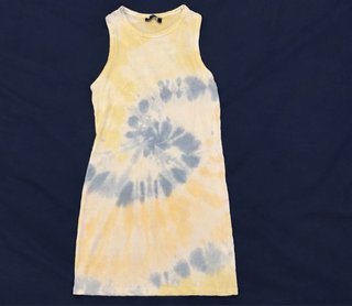 Vestido Tie-Dye Azul y Amarillo