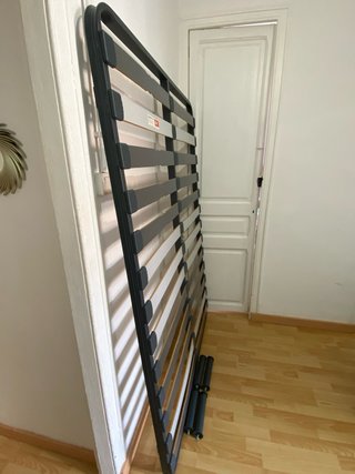 Somier de láminas metálico y madera
