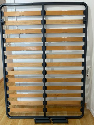 Somier de láminas metálico y madera