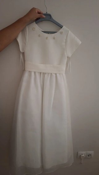 Vestido de Comunión Blanco Hueso