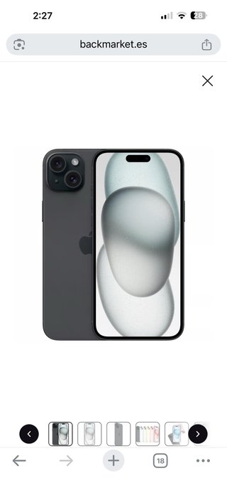 iPhone 15 Plus Nero/Grigio