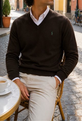 Maglione Ralph Lauren Marrone