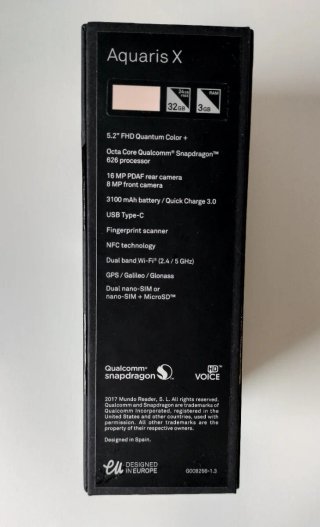 BQ Aquaris X Blanco con caja y accesorios
