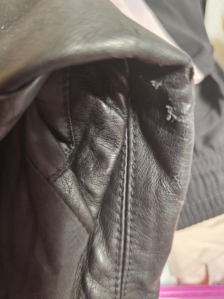 Chaqueta negra efecto piel MS Mode talla 54