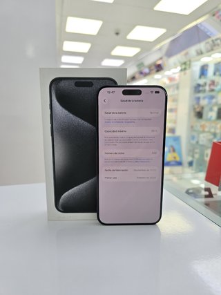 iPhone 15 Pro Max 256GB Negro Usado Con Caja.