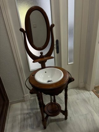 Mueble Lavabo Palanganero Antiguo