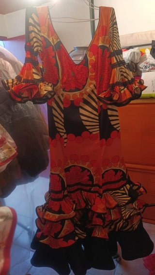 Vestido de flamenca estampado
