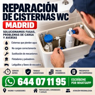 FONTANERO MADRID | REPARACIÓN DE CISTERNAS WC