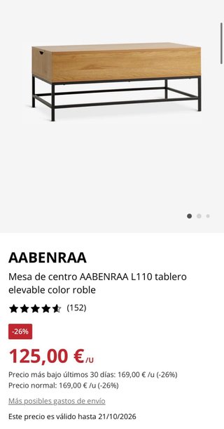 Tavolo da centro AABENRAA JYSK