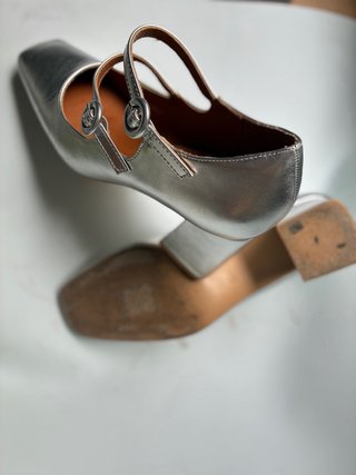 Zapatos Mary Jane Plateados C'M Pari