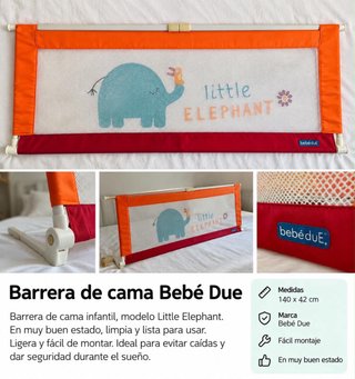 Barrera de Cama Infantil Bebé Due