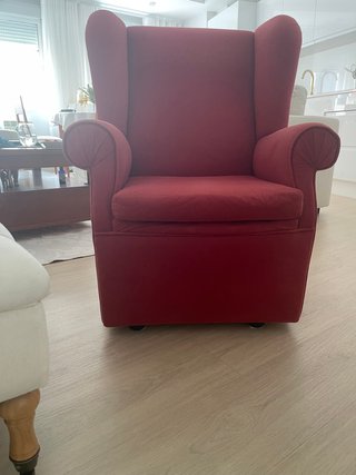 Sillón Rojo de Tela