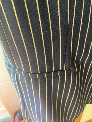 Chaqueta Zara de Rayas Azul Marino Talla42
