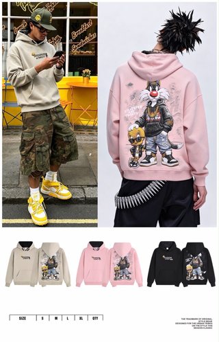 Sudadera streetwear Sylvester & Tweety XL